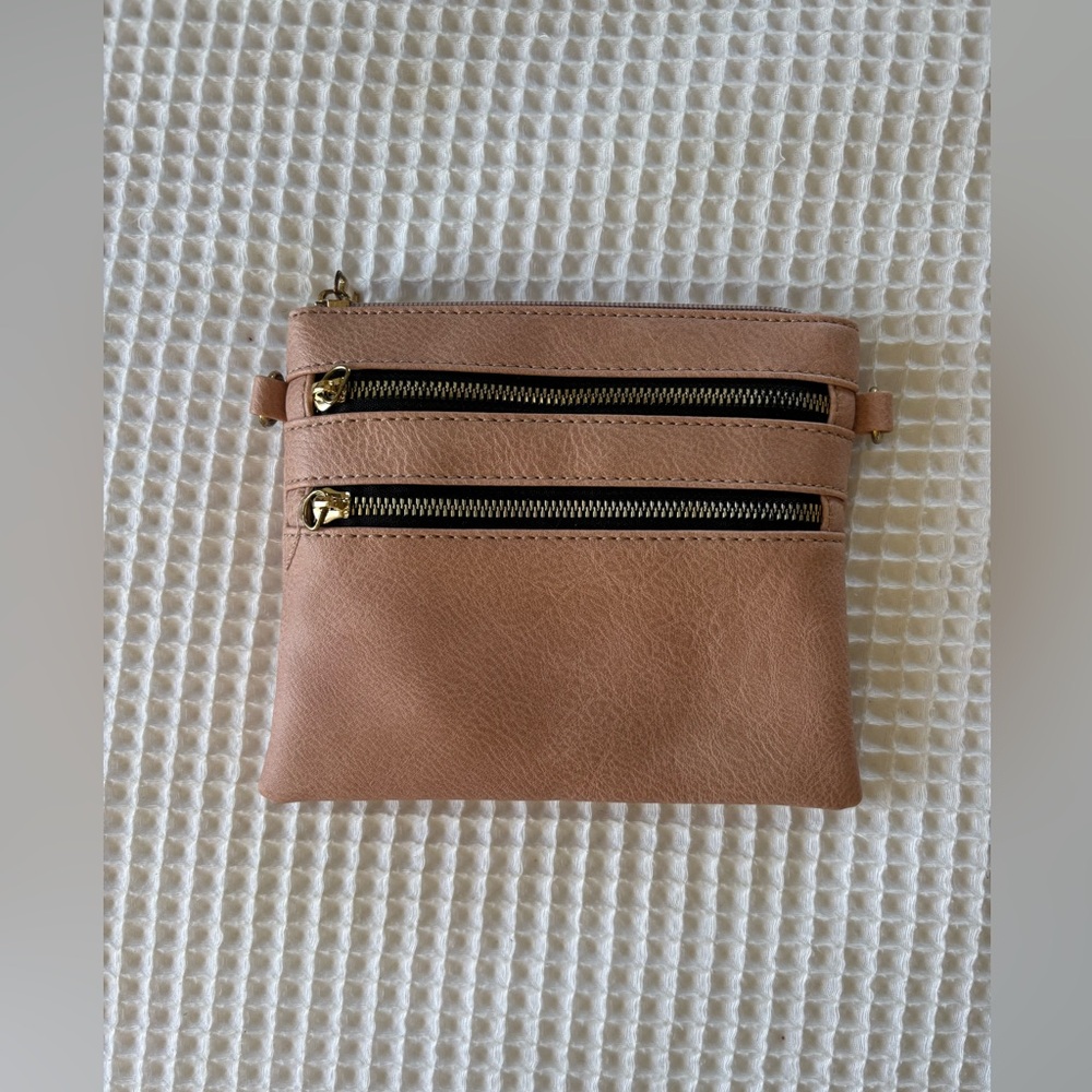 Light Pink/Tan Crossbody Small Bag